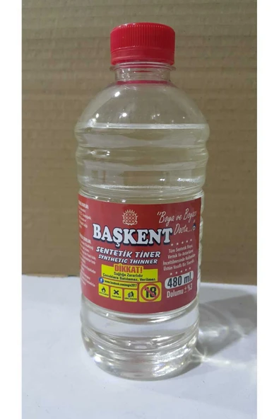 başkent kimya Sentetik Tiner 480 ml