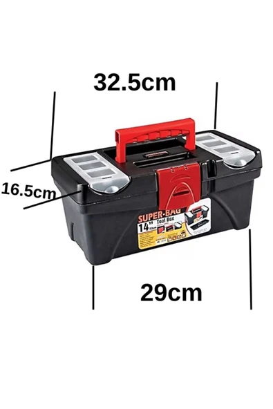SAHAF Superbag 5 Parça Takım Çantası Seti 14 Inç (YILDIZ TORNAVİDA `DÜZ TORNAVİDA PENSE YAN KESKİ ÇEKİÇ) - 2
