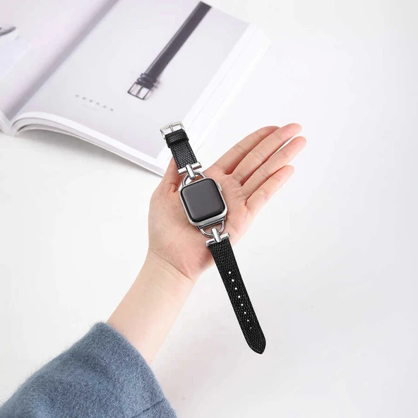 ​​​Apple Watch 38mm KRD-53 Deri Kordon - 10
