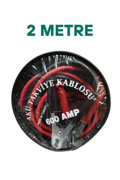 SAHAF Akü Takviye Kablosu 2 Metre 600 Amper