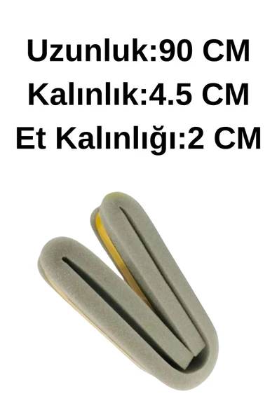 HAFSER 4 Adet Yapışkanlı Kapı Altı Eşik Süngeri Bant Soğuk Isı Izolasyon Yalıtım Bandı Fitili 90 cm - 2