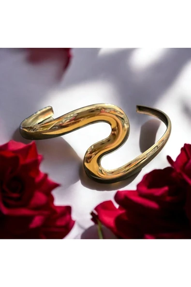 YEBİİ Geometrik Punk Bileklik , Kadınlar için Abartılı Yaprak Bileklik ve Kol YÜZÜK - Resim 4