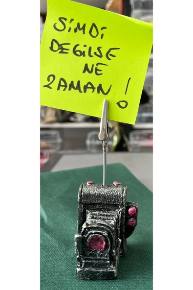 EREN FOTOĞRAF MAKİNESİ POLYESTER KAĞIT TUTUCU NOTLUK-ÇOK ŞIK-SEVİMLİ MİNİ MESAJ GÖNDERİN SEVDİKLERİNİZE