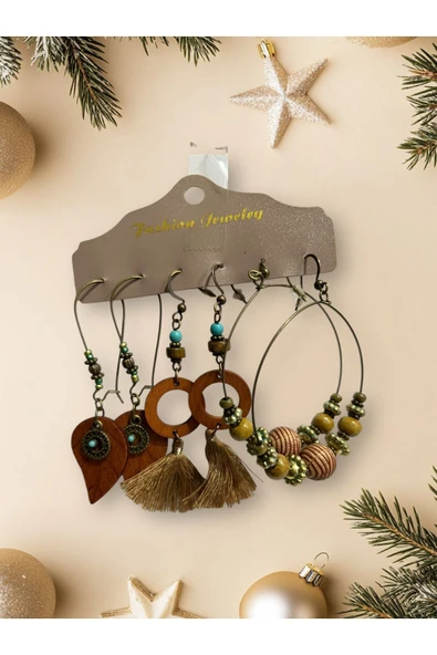 SUNA RETRO TARZ AHŞAH 3 LÜ KÜPE SET