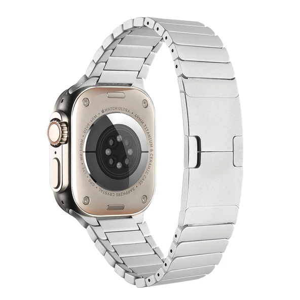 Apple Watch Ultra 49mm Kordon KRD-35 Metal Kordon - 8