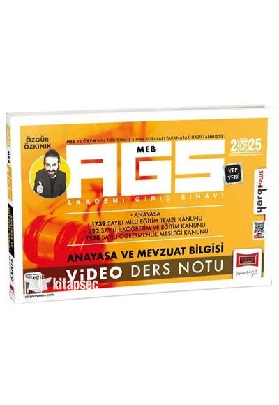2025 MEB-AGS Anayasa ve Mevzuat Bilgisi Video Ders Notu Yargı Yayınları