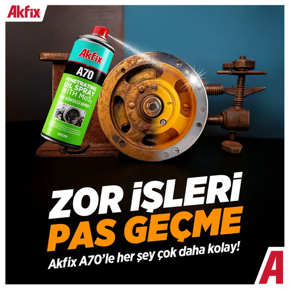 Akfix A70 Pas Sökücü Sprey 400ml - Resim 2
