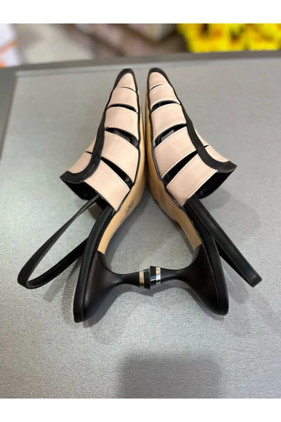 Park Moda ÖZEL TASARIM 2025 MODEL AÇIK TOPUK KADIN AYAKKABI 5 CM MİNİ TOPUK - 3