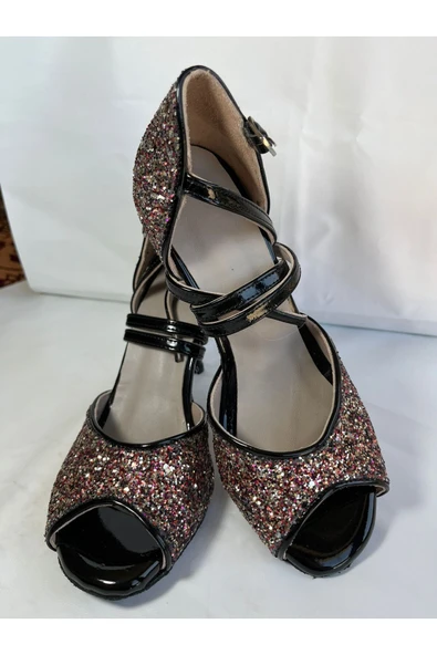 SUNA Tango, Salsa,bacata, Swıng Cazz Kadın Dans Ayakkabısı Kapalı Topuk 8,5 Cm (13 PONT) ürün görseli