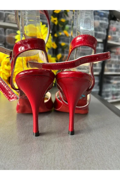 bitangosu RUĞAN KIRMIZI KELEBEK MODEL TANGO DANS VE ABİYE AYAKKABISI - Resim 2