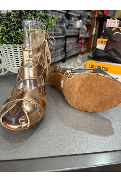 bitangosu 6 CM TOPUKLU SALSA, BACATA, LATİN DANSLARI KADIN AYAKKABISI- BİLEKTEN BAĞLI-GÜVENLİ VE ŞIK - 3