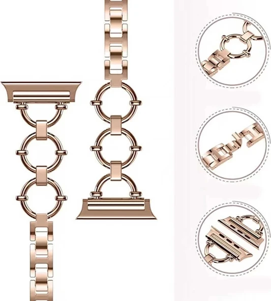 ​​​Apple Watch Ultra 49mm Kordon KRD-56 Metal Strap Kayış - 8
