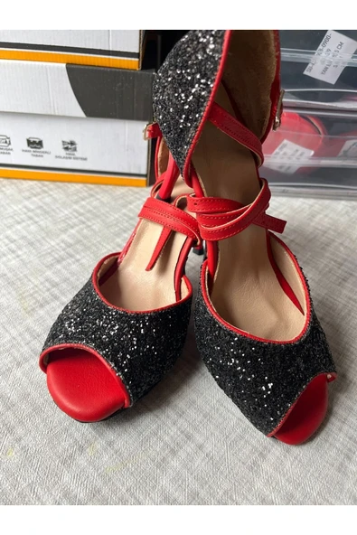 SUNA TANGO, SALSA,BACATA, KADIN DANS AYAKKABISI - Resim 2