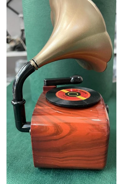 YAKUT GRAMAFON MÜZİK KUTUSU-KURMALI- OTOMATİK-NOSTALJİ- HEDİYE-Bİ TATLI SU-KLASİK MELODİLİ - 4