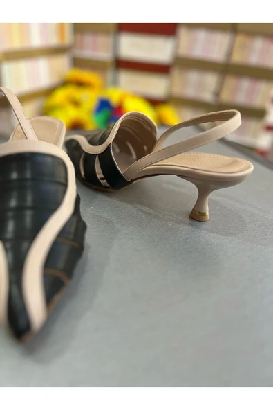 Park Moda ÖZEL TASARIM 2025 MODEL AÇIK TOPUK KADIN AYAKKABI 5 CM MİNİ TOPUK - Resim 6