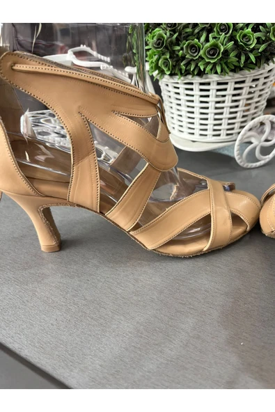 bitangosu 6 CM TOPUKLU SALSA, BACATA, LATİN DANSLARI KADIN AYAKKABISI- BİLEKTEN BAĞLI-GÜVENLİ VE ŞIK - 2