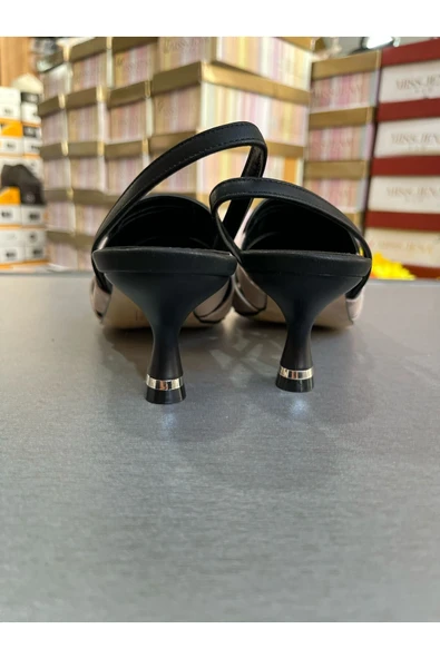 Park Moda ÖZEL TASARIM 2025 MODEL AÇIK TOPUK KADIN AYAKKABI 5 CM MİNİ TOPUK - 6
