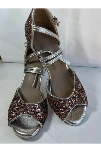 SUNA Tango, Salsa,bacata, Swıng Cazz Kadın Dans Ayakkabısı Kapalı Topuk 8,5 Cm (13 PONT) ürün görseli 1