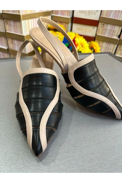 Park Moda ÖZEL TASARIM 2025 MODEL AÇIK TOPUK KADIN AYAKKABI 5 CM MİNİ TOPUK - Resim 9