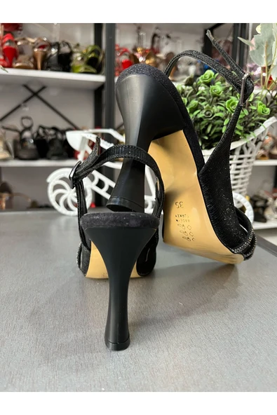 JENA ÇİZGİ KABARTMALI, YANDAN 3 SİM İPLİ DOKU RAHAT KADEH TOPUK SALON VE ABİYE AYAKKABISI 2025 MODEL - Resim 4