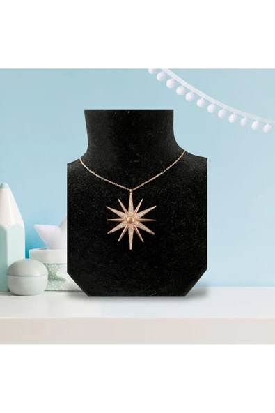 SUNA YILDIZINIZ PARLASIN 925 AYAR GÜMÜŞ KOLYE