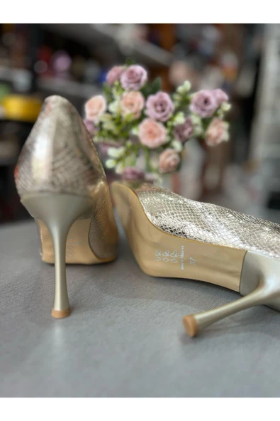 BYSLÇ SHOES STİLETTO PETEK DOKULU 9 CM TOPUK BOYU YENİ SEZON MUHTEŞEM BİR KALIP - 6