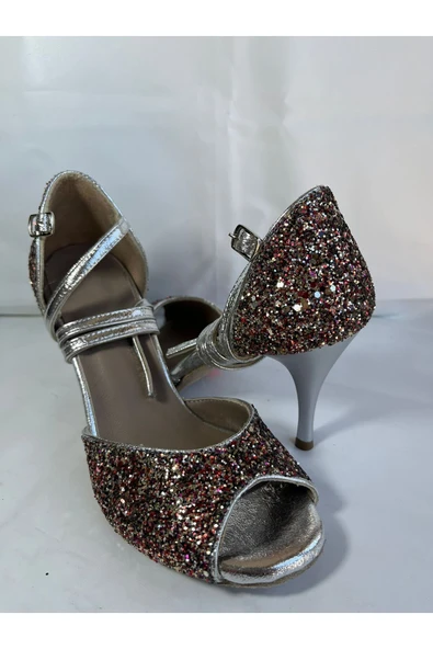 SUNA Tango, Salsa,bacata, Swıng Cazz Kadın Dans Ayakkabısı Kapalı Topuk 8,5 Cm (13 PONT) - Resim 3