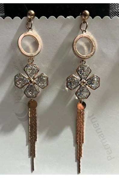 SUNA BEYAZ DAMLA TAŞLI GÜMÜŞ KÜPE