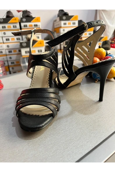 SUNA KLEOPATRA SİYAH TANGO-DANS-ABİYE AYAKKABI - Resim 2