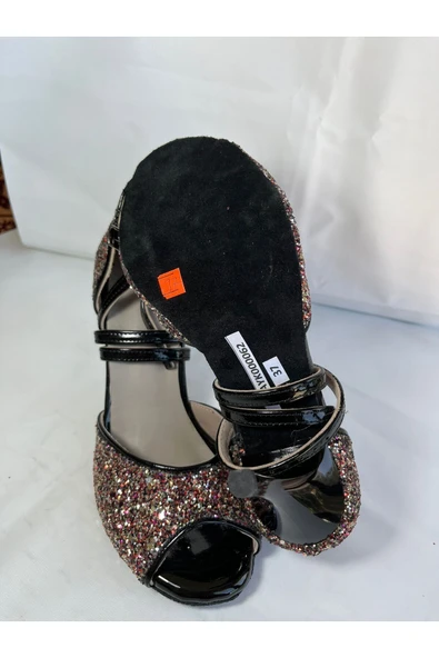 SUNA Tango, Salsa,bacata, Swıng Cazz Kadın Dans Ayakkabısı Kapalı Topuk 8,5 Cm (13 PONT) - Resim 4