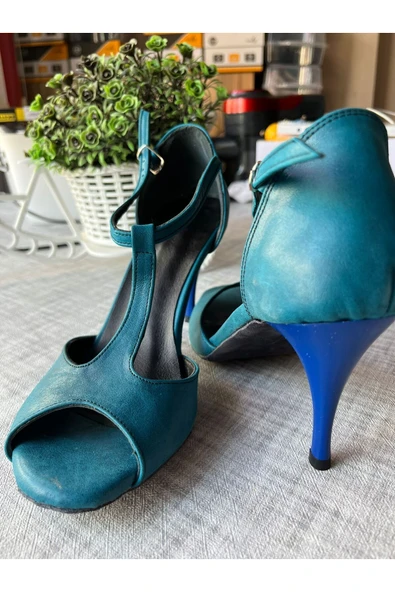 SUNA TANGO AYAKKABISI KADIN 8,5 CM (13 PONT)  T MODEL DERİ ÖZEL ÜRETİM - 3