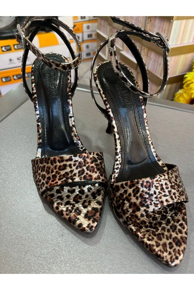 Park Moda 2025 TOP MODEL LEOPAR RUĞAN KELEBEK 10 CM TOPUKLU AYAKKABI MUHTEŞEM GECE-GÜNDÜZ - 3