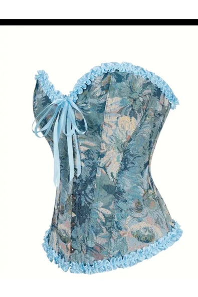 SUNA MAVİ RÖNASAS KORSELİ BUSTİYER ürün görseli