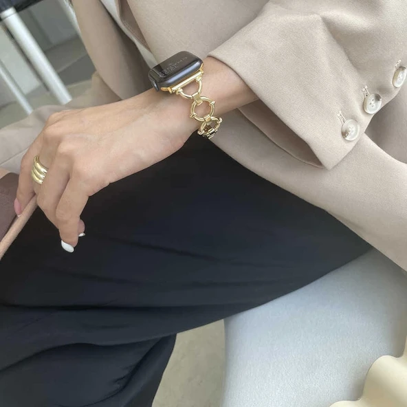 ​​​Apple Watch Ultra 49mm Kordon KRD-56 Metal Strap Kayış - 4