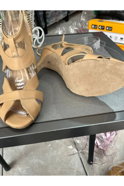 bitangosu 6 CM TOPUKLU SALSA, BACATA, LATİN DANSLARI KADIN AYAKKABISI- BİLEKTEN BAĞLI-GÜVENLİ VE ŞIK - 3