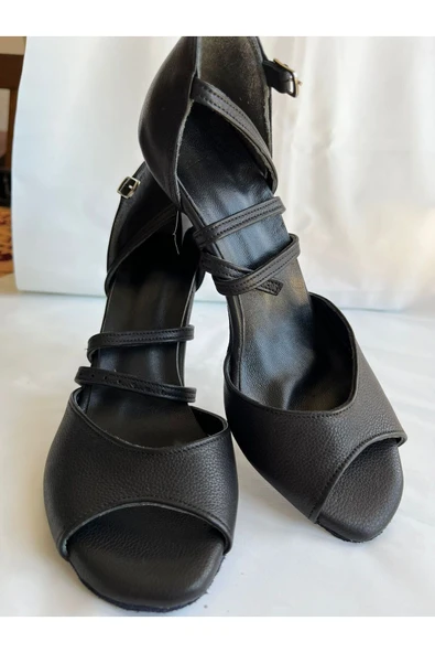 SUNA Tango, Salsa,bacata, Swıng Cazz Kadın Dans Ayakkabısı Kapalı Topuk 8,5 Cm (13 PONT) - Resim 7