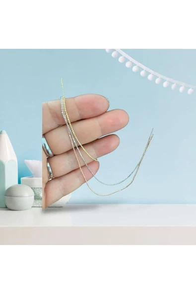 SUNA 3 LÜ TAKIM İNCE 925 AYAR GÜMÜŞ KOLYE