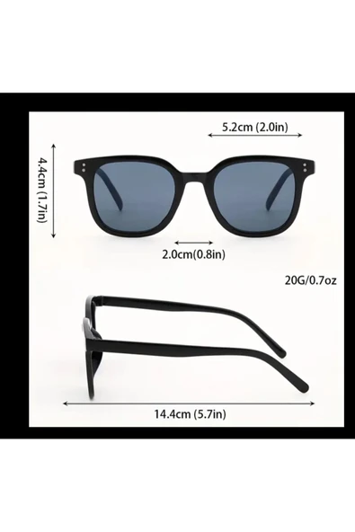 SUNA RENKLİ CAM ÜNİSEX GÜNEŞ GÖZLÜK - 2