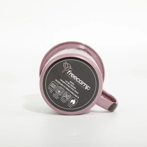 FreeCamp Campers Emaye Mug 350ml-LİLA - 4