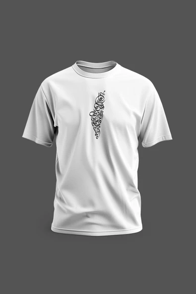 Kısa Kollu Ortalı Büyük Arapça Atasözü Filistin Haritası Şekli Dijital Baskılı Unisex S - 2xl T30001 - 3