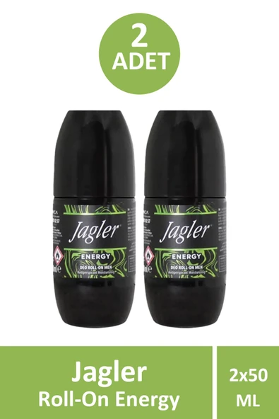 Jagler Roll-On Energy Erkek 50 ml 2 Adet