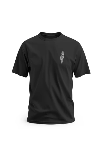 Kısa Kollu Yanlı Küçük Arapça Atasözü Filistin Haritası Şekli Dijital Baskılı Unisex S - 2xl T300014