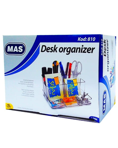 Mas Masa Üstü Organizer Şeffaf 810