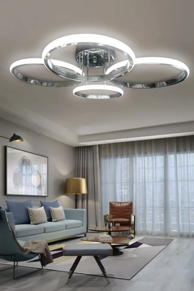 Negro 4'Lü Plafonyer Led Avize ürün görseli 1