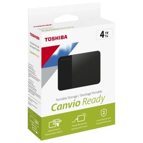 Toshıba Hdd Usb 4Tb Canvıo Ready 2.5 Usb 3.2 G1 Sıyah Hdtp340Ek3Ca - 2