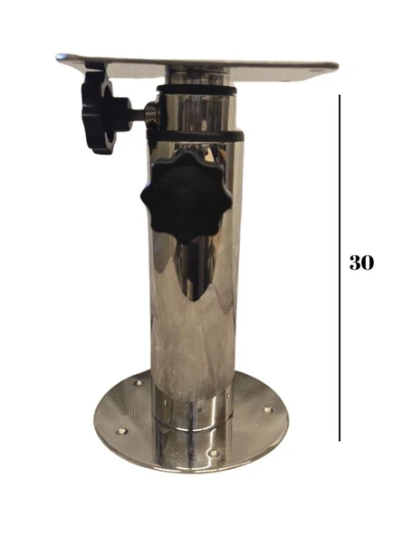 OCEAN MARİNE MASA VE KOLTUK AYAĞI 3 KADEMELİ KROM 30-70 CM TEKNE, YAT VE KARAVAN - 2