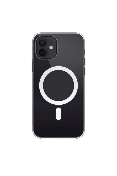 Iphone 12 12 Pro Uyumlu Gerçek Magsafe Özellikli Sert Şeffaf Kılıf ürün görseli