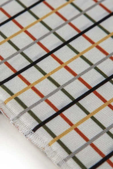 Bulaşık Kurutma Örtüsü, Bulaşıklık, Tezgah Üstü Bulaşık Matı, Süper Emici Mutfak Matı, Ekoseli Desen - 3