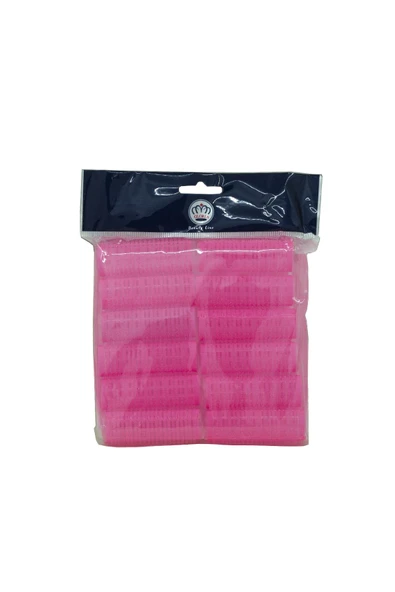 GLORİA Saça Yapışan 12 Adet Cırtlı Bigudi Küçük Boy Çap 2 cm - 56005