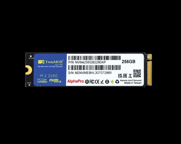 Twinmos Hdd Ssd M2 Nvme 256Gb 3600-3250Mb/s 3Dnand 3 Yıl Garantili - 2